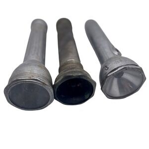 Antique Flashlight Lot 3 Aluminum  ‎ FOR PARTS